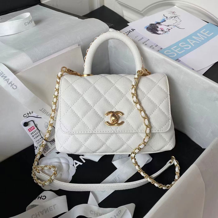 2023 Chanel MINI FLAP BAG WITH TOP HANDLE