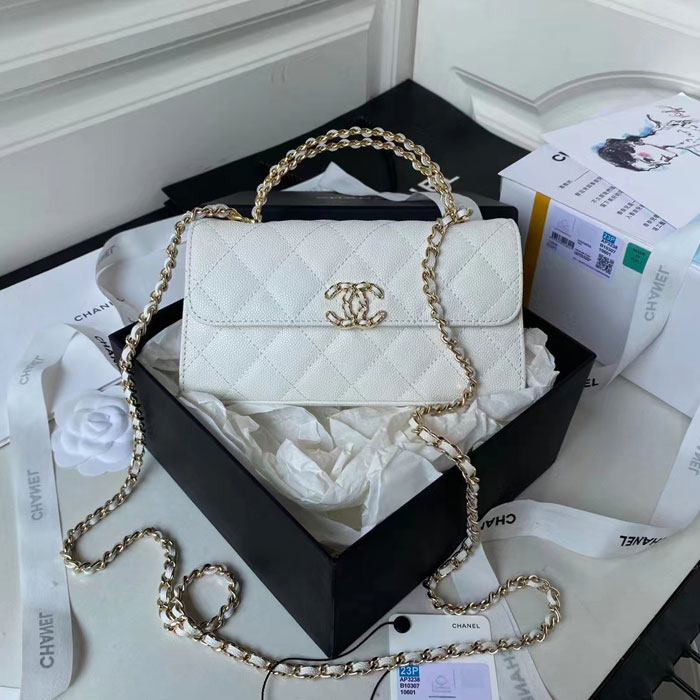 2023 Chanel MINI FLAP BAG WITH TOP HANDLE