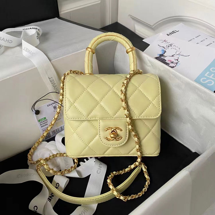 2023 Chanel MINI FLAP BAG WITH TOP HANDLE
