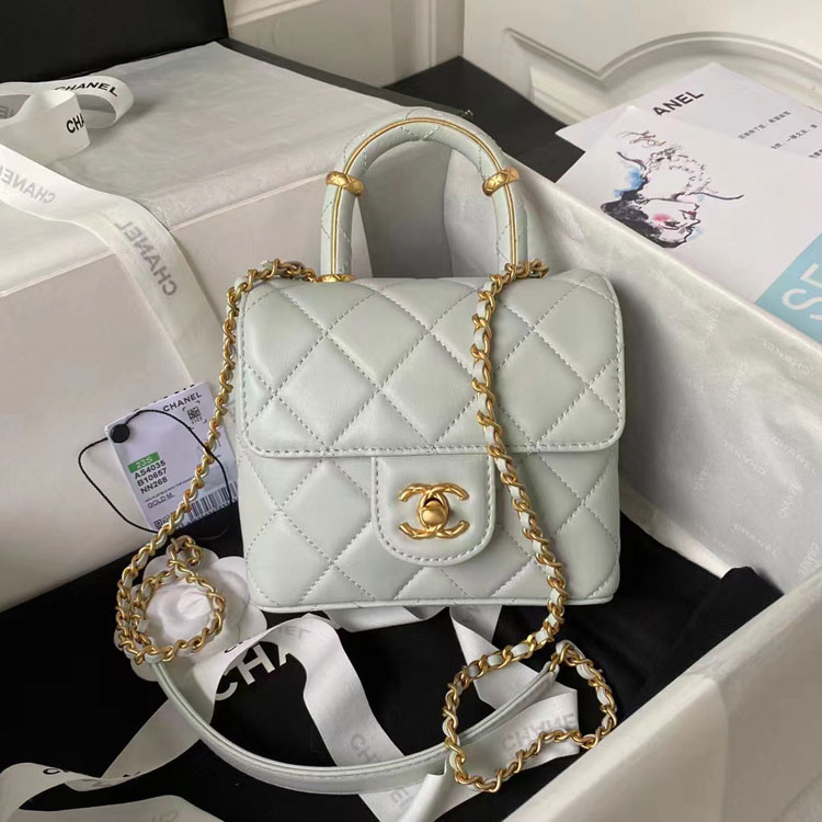 2023 Chanel MINI FLAP BAG WITH TOP HANDLE