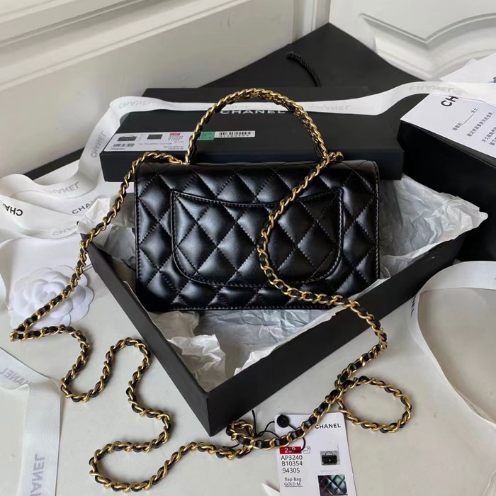 2023 Chanel MINI FLAP BAG WITH TOP HANDLE