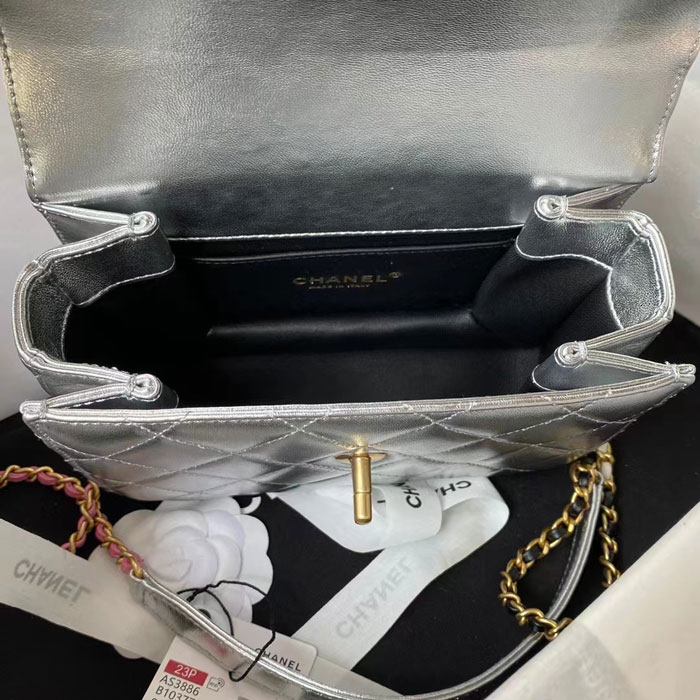 2023 Chanel MINI FLAP BAG WITH TOP HANDLE