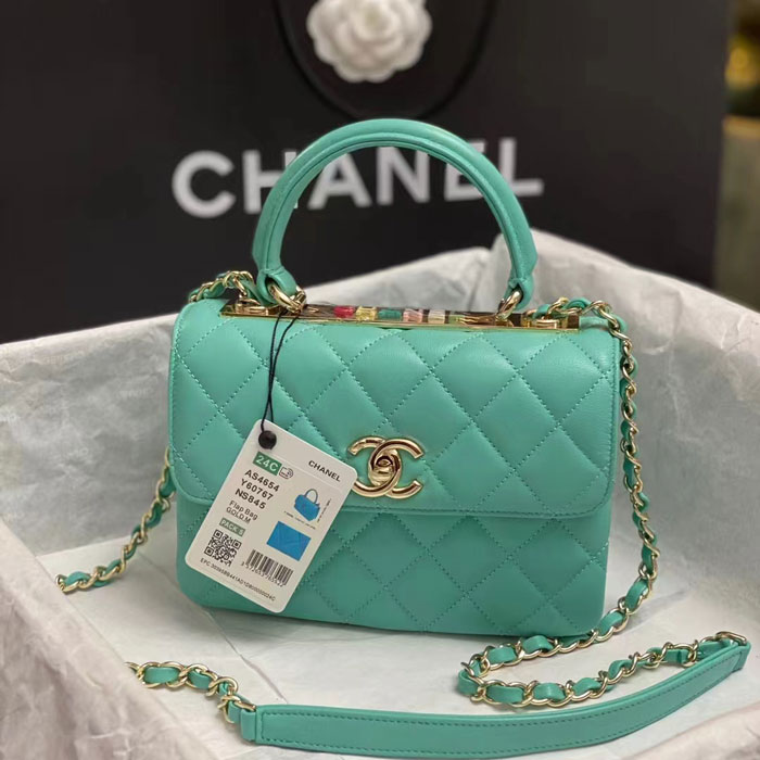 2024 CHANEL FLAP BAG WITH TOP HANDLE