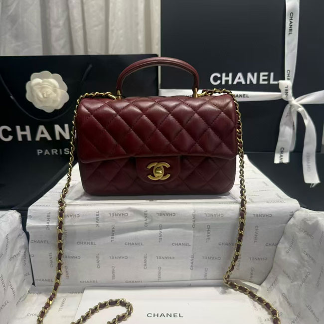 2024 CHANEL Mini classic handbag with top handle