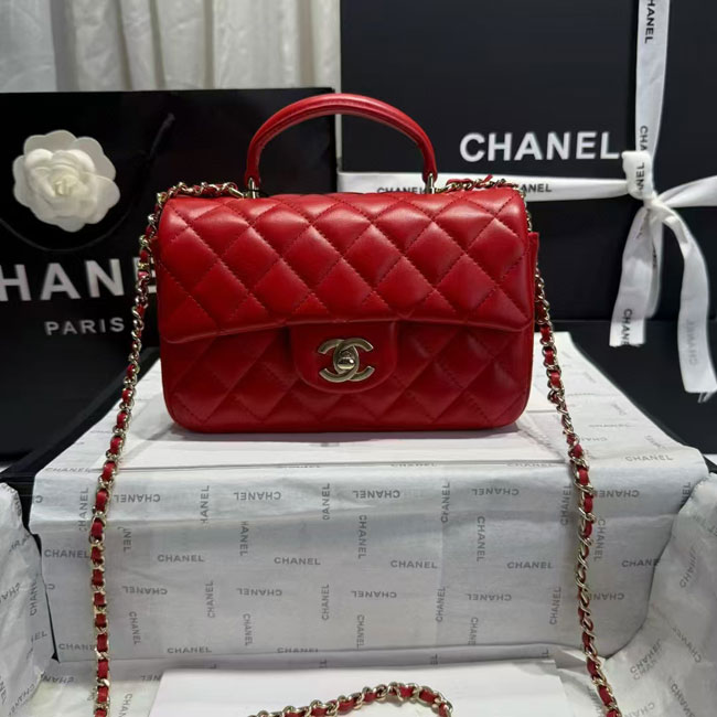 2024 CHANEL Mini classic handbag with top handle