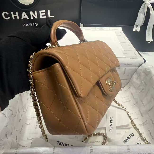 2024 CHANEL Mini classic handbag with top handle