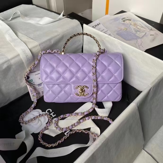 2024 CHANEL Mini handbag with top handle