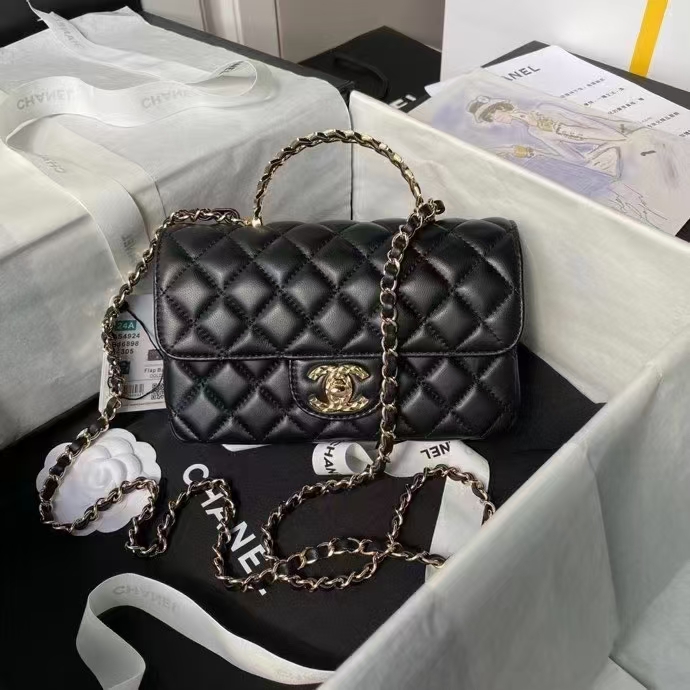 2024 CHANEL Mini handbag with top handle