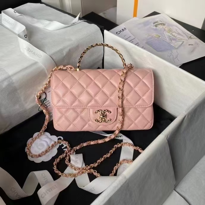 2024 CHANEL Mini handbag with top handle