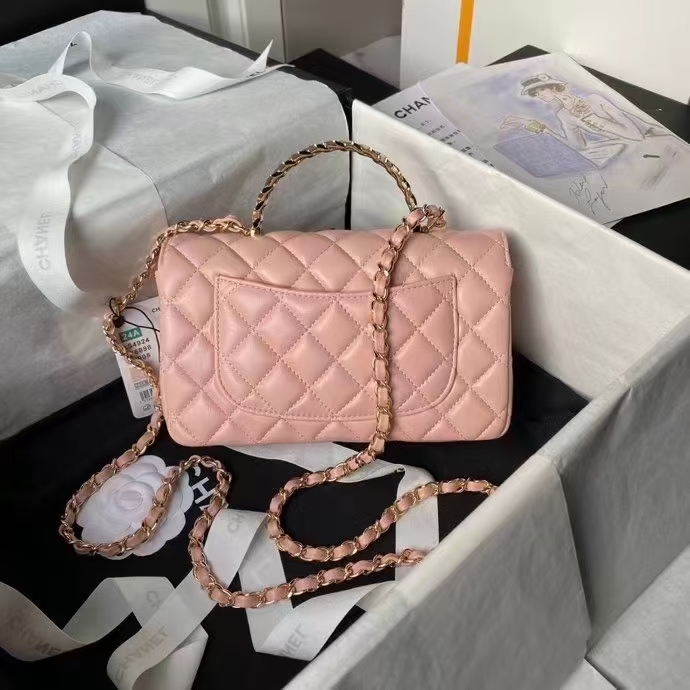 2024 CHANEL Mini handbag with top handle