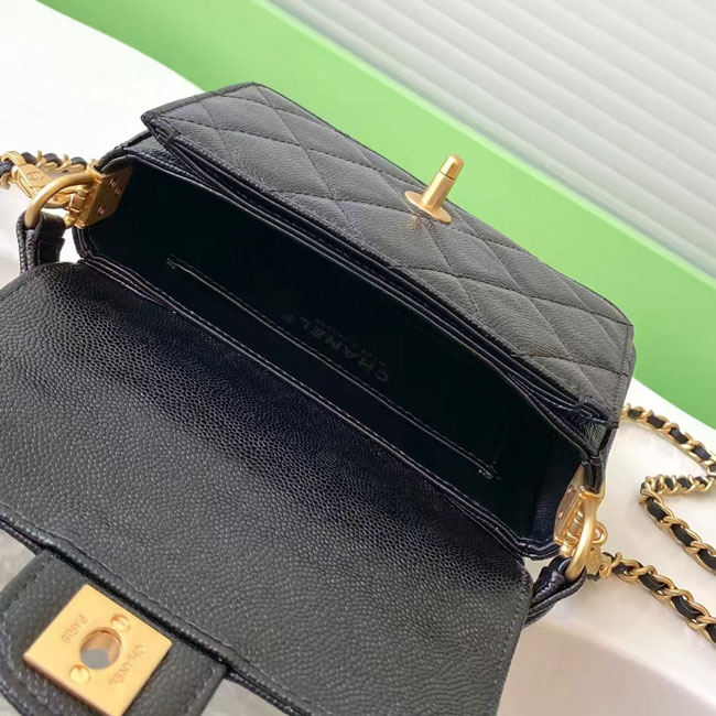 2024 Chanel MINI FLAP BAG WITH TOP HANDLE