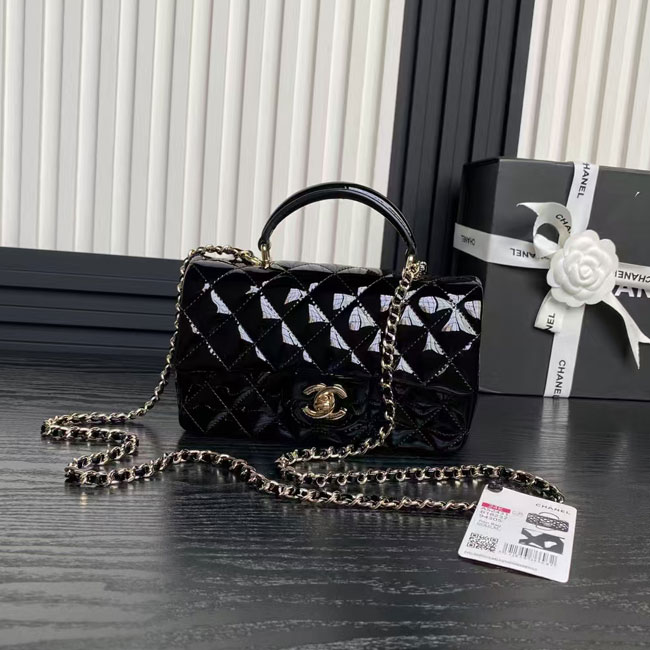 2024 Chanel Mini FLAP BAG WITH TOP HANDLE