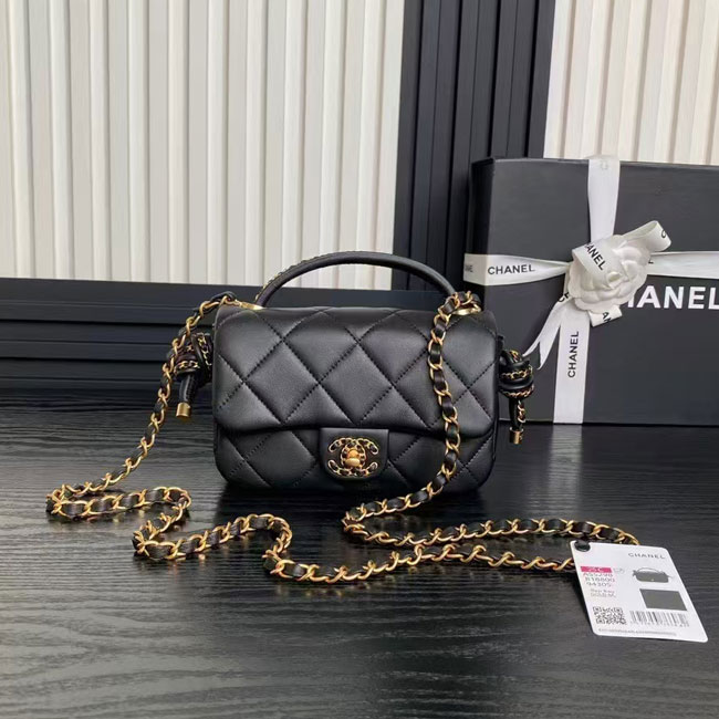 2025 Chanel SMALL FLAP BAG WITH TOP HANDLE