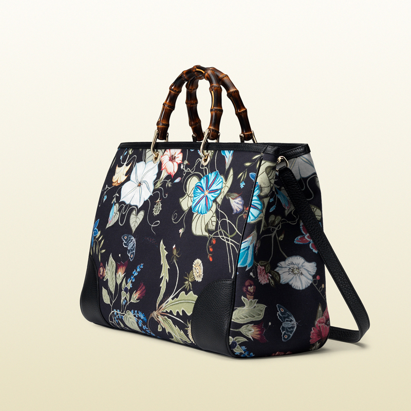 Bamboo shopper flora knight canvas tote