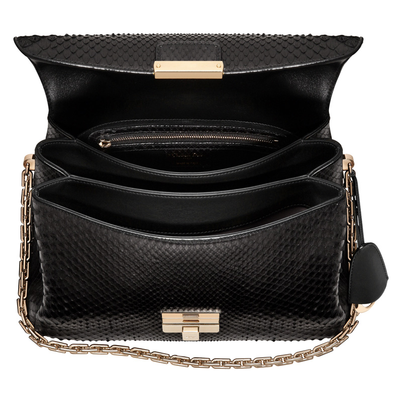 Black python Diorling bag