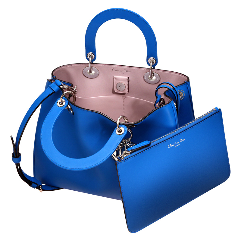 Bleu Persan leather Diorissimo bag