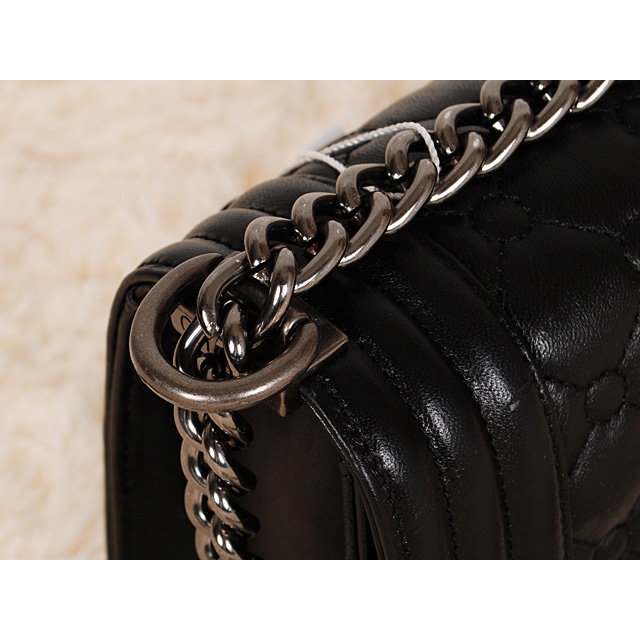 Boy Chanel Flap Bag in Lambskin Leather A66308 Black