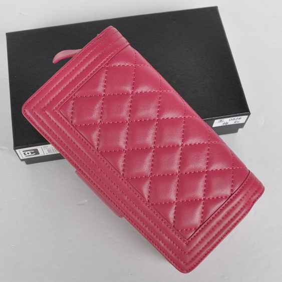 Boy Chanel Matelasse Continental Wallet A082 Rose