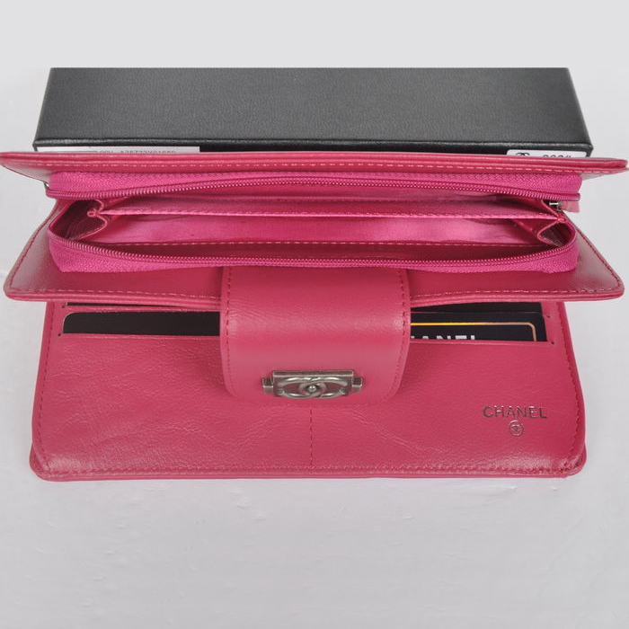 Boy Chanel Matelasse Continental Wallet A082 Rose