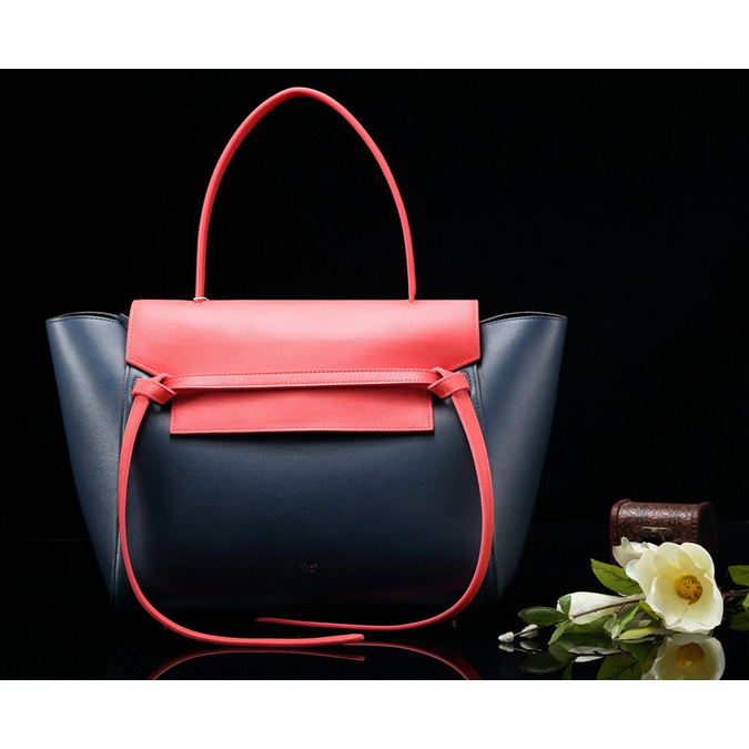 Celine Belt Bag Smooth Calfskin Leather C3345 Royal&Red