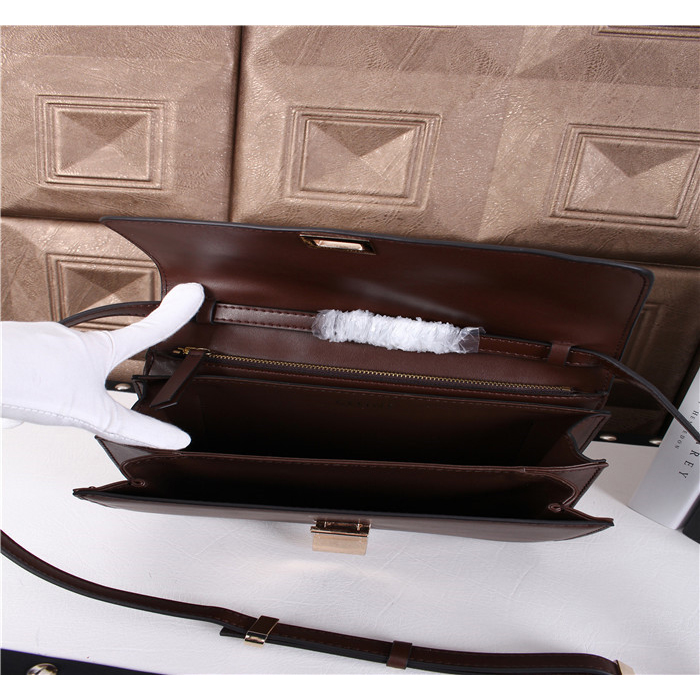 Celine Classic Box Small Flap Bag Lambskin Leather C3118 Coffee