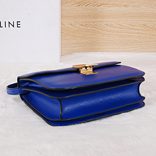 Celine Classic Box Small Flap Bag Original Calfskin C88007 Blue