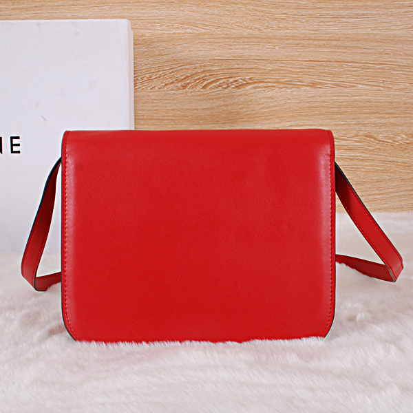 Celine Classic Box Small Flap Bag Original Calfskin C88007 Red