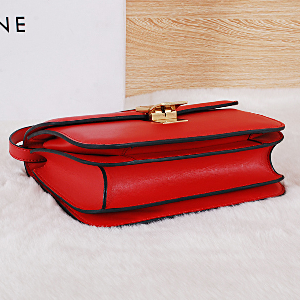 Celine Classic Box Small Flap Bag Original Calfskin C88007 Red