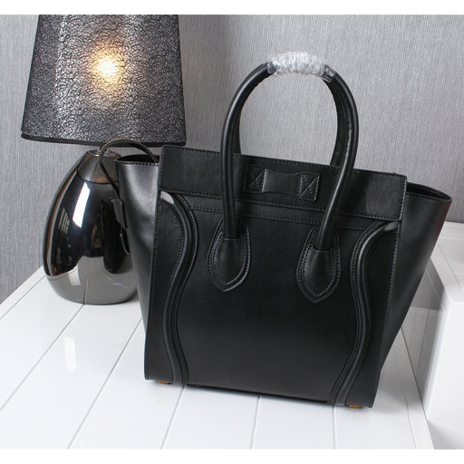 Celine Luggage Micro Bag Original Calfskin Leather C3308 Black