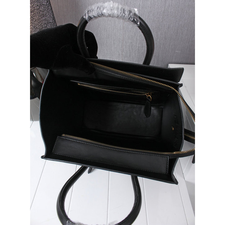 Celine Luggage Micro Bag Original Calfskin Leather C3308 Black