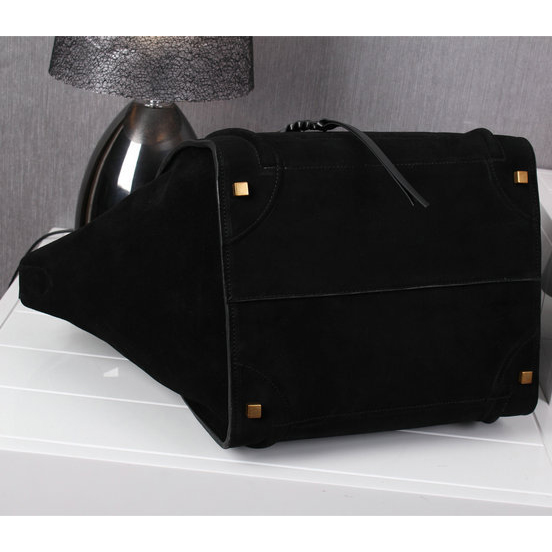 Celine Luggage Phantom Bag Original Nubuck Leather 99013 Black