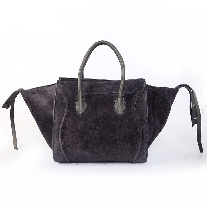 Celine Luggage Phantom Bags Suede Leather 3341 in Gary