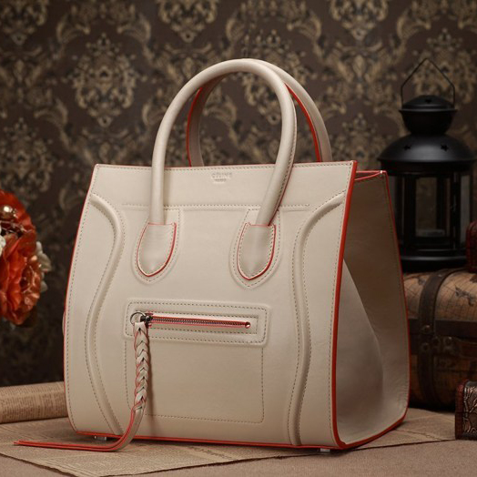 Celine Luggage Phantom Shopper Bags Original Leather 3341 OffWhite