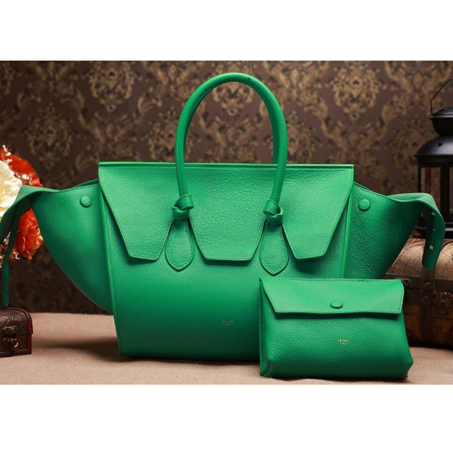 Celine Tie Nano Top Handle Bag Original Leather C3052 Green