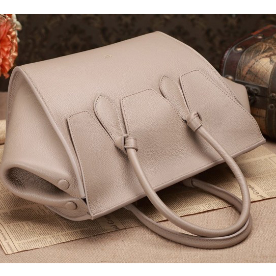 Celine Tie Nano Top Handle Bag Original Leather C3052 Grey