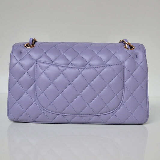 Chanel 2.55 Classic Flap Bag Sheepskin Leather in Lavender with Gold Hardware