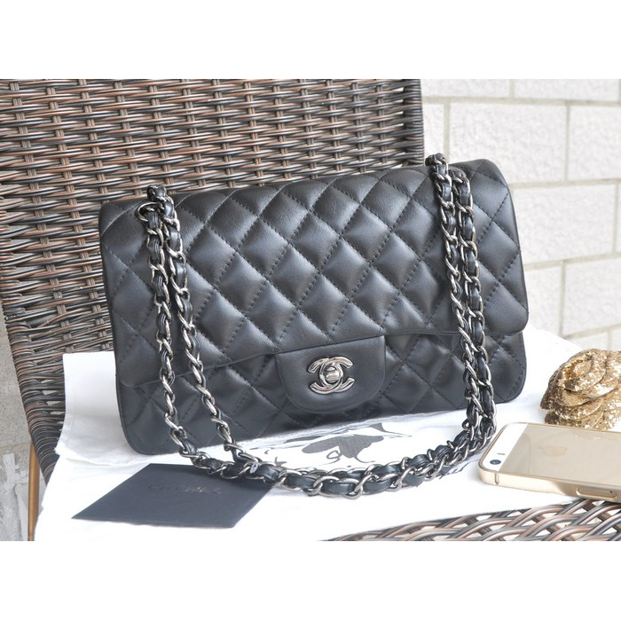 Chanel 2.55 Series Bags Sheepskin Leather 1112 Black