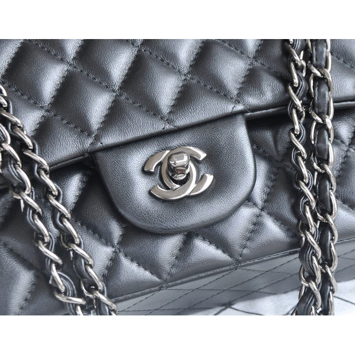 Chanel 2.55 Series Bags Sheepskin Leather 1112 Black