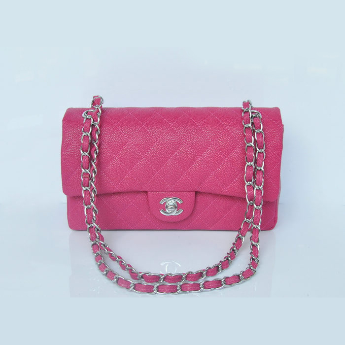 Chanel 2.55 Series Classic Flap Bag Caviar Leather 1112 in Rose