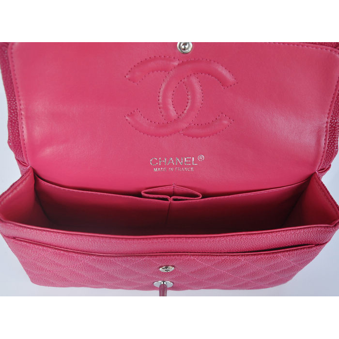 Chanel 2.55 Series Classic Flap Bag Caviar Leather 1112 in Rose