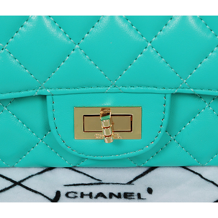 Chanel A226 Classic Flap Bag GrassGreen Sheepskin Gold