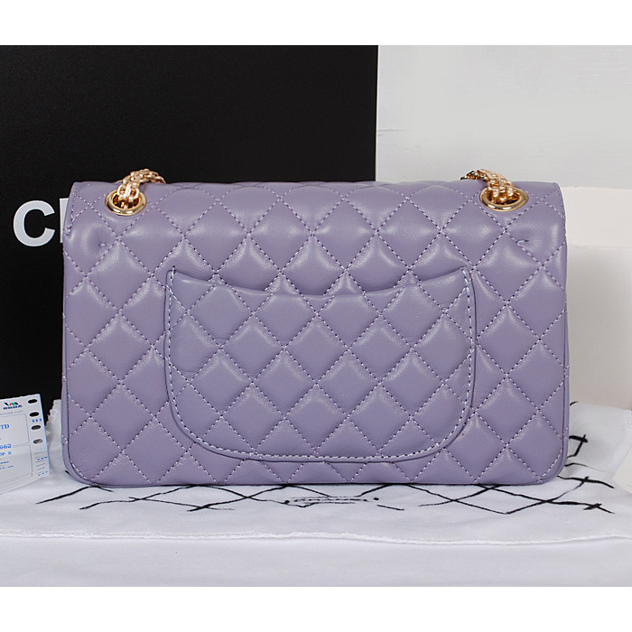 Chanel A226 Classic Flap Bag Lavender Sheepskin Gold