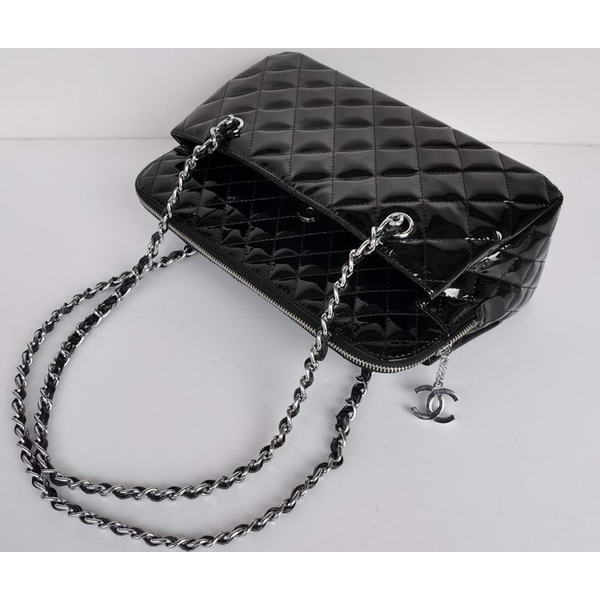 Chanel A49274 Patent Leather Shoulder Bag Black