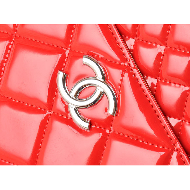 Chanel A49274 Patent Leather Shoulder Bag Red