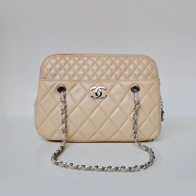 Chanel A49274 Sheepskin Leather Shoulder Bag Apricot