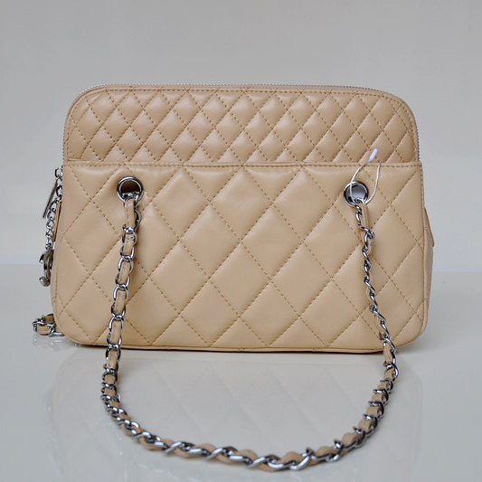 Chanel A49274 Sheepskin Leather Shoulder Bag Apricot