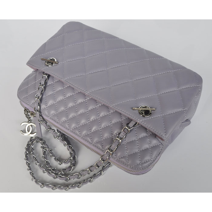 Chanel A49274 Sheepskin Leather Shoulder Bag Lavender