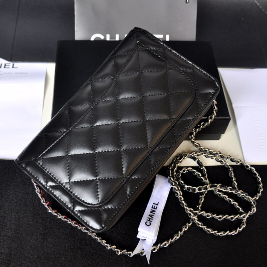 Chanel A50075 Original Patent leather mini Flap Bag Black