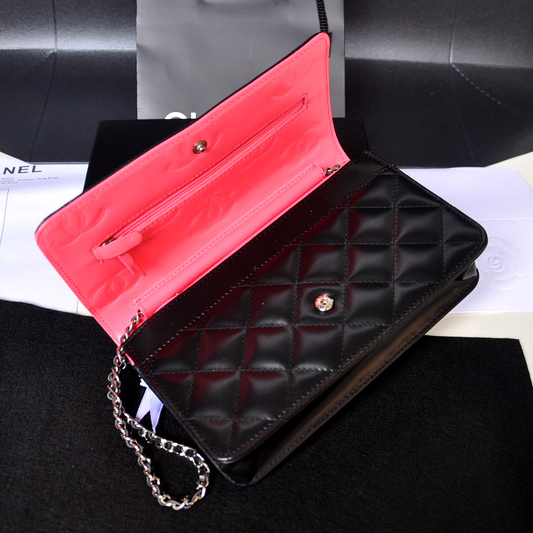 Chanel A50075 Original Patent leather mini Flap Bag Black