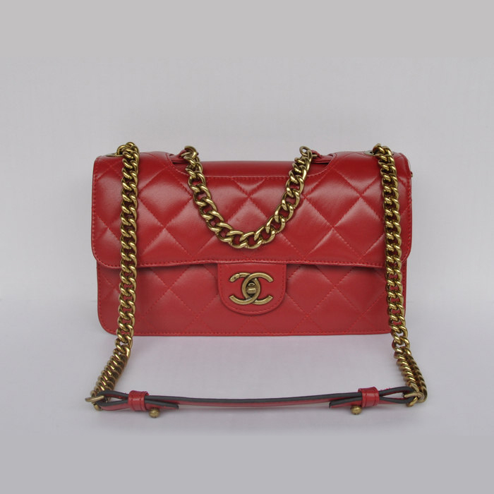 Chanel A68320 Flap Shoulder Bag Calfskin Leather Claret